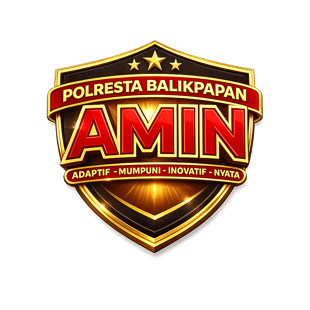 Logo Polresta Balikpapan AMIN